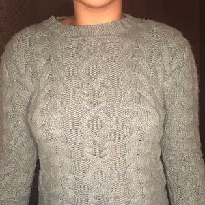 Green Cable-knit  Cashmere Ralph Lauren Sweater